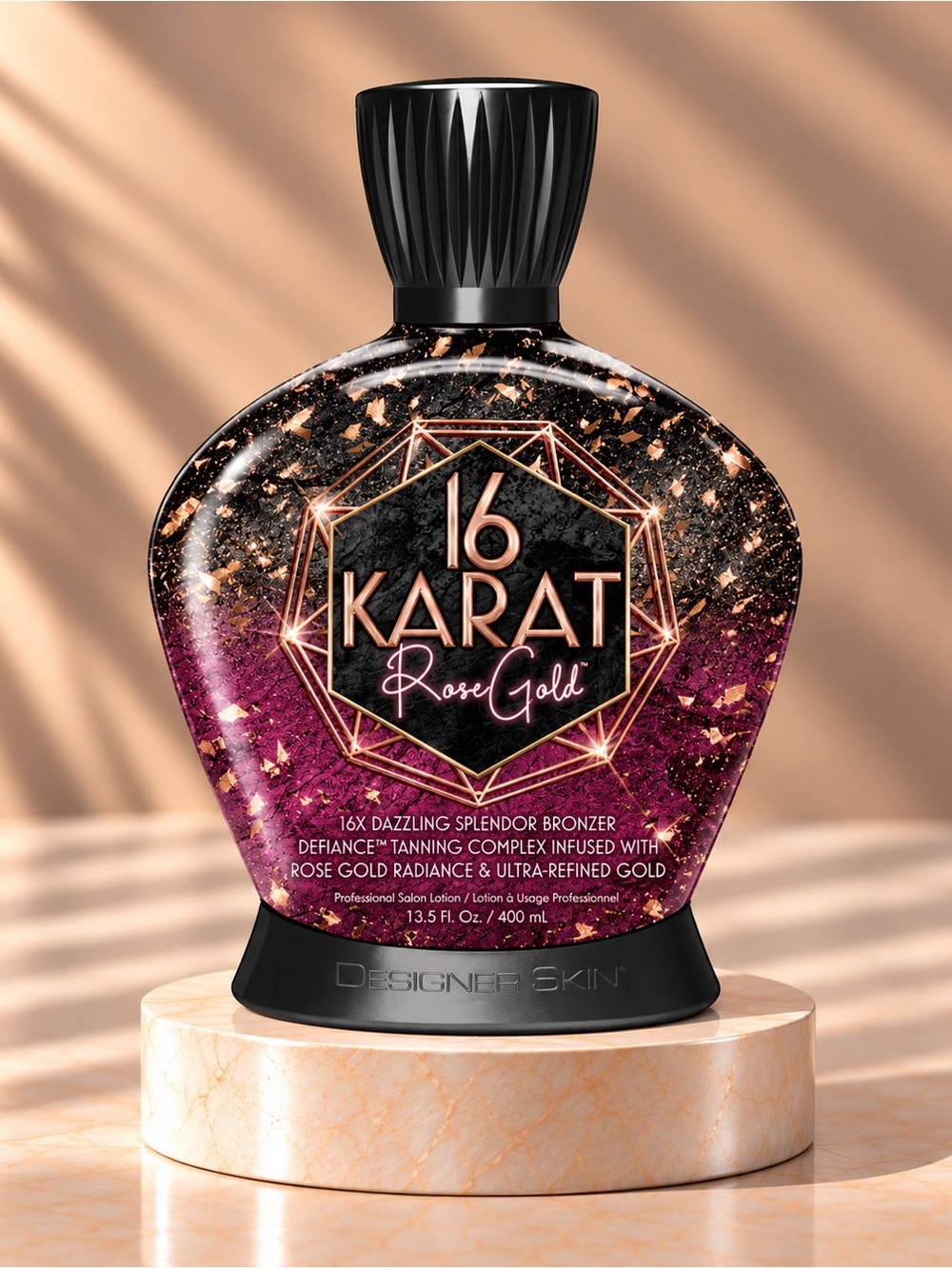 Designer Skin 16 Karat Rose Gold 16X Bronzer Tanning Lotion 13.5 oz